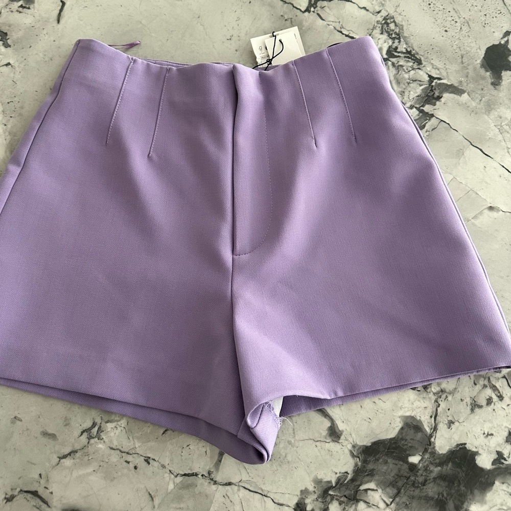 NWT Zara high rise shorts sz S